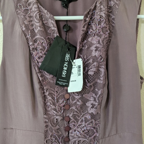 Fashion Star Saks Fifth Avenue Silk Dress - Picture 4 of 5